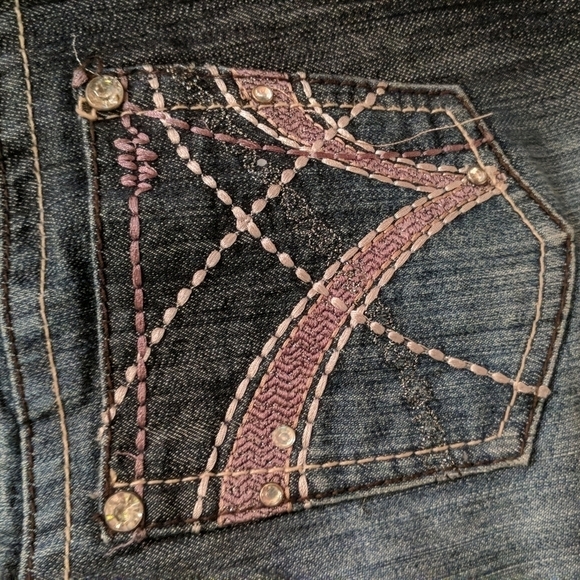 Earl Jeans Women's Dark Wash Straight Leg Jeans Size 10 - Picture 5 of 10